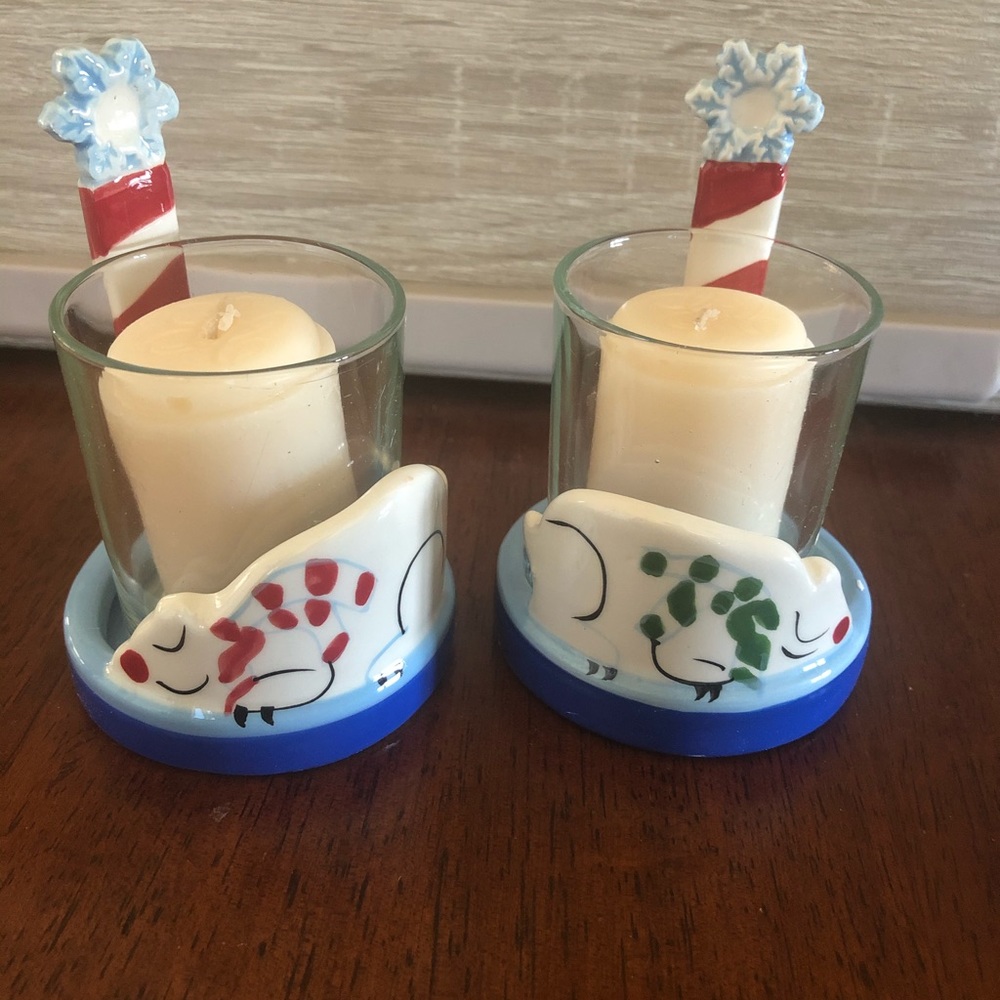 Gold Canyon Snowbear votive holders